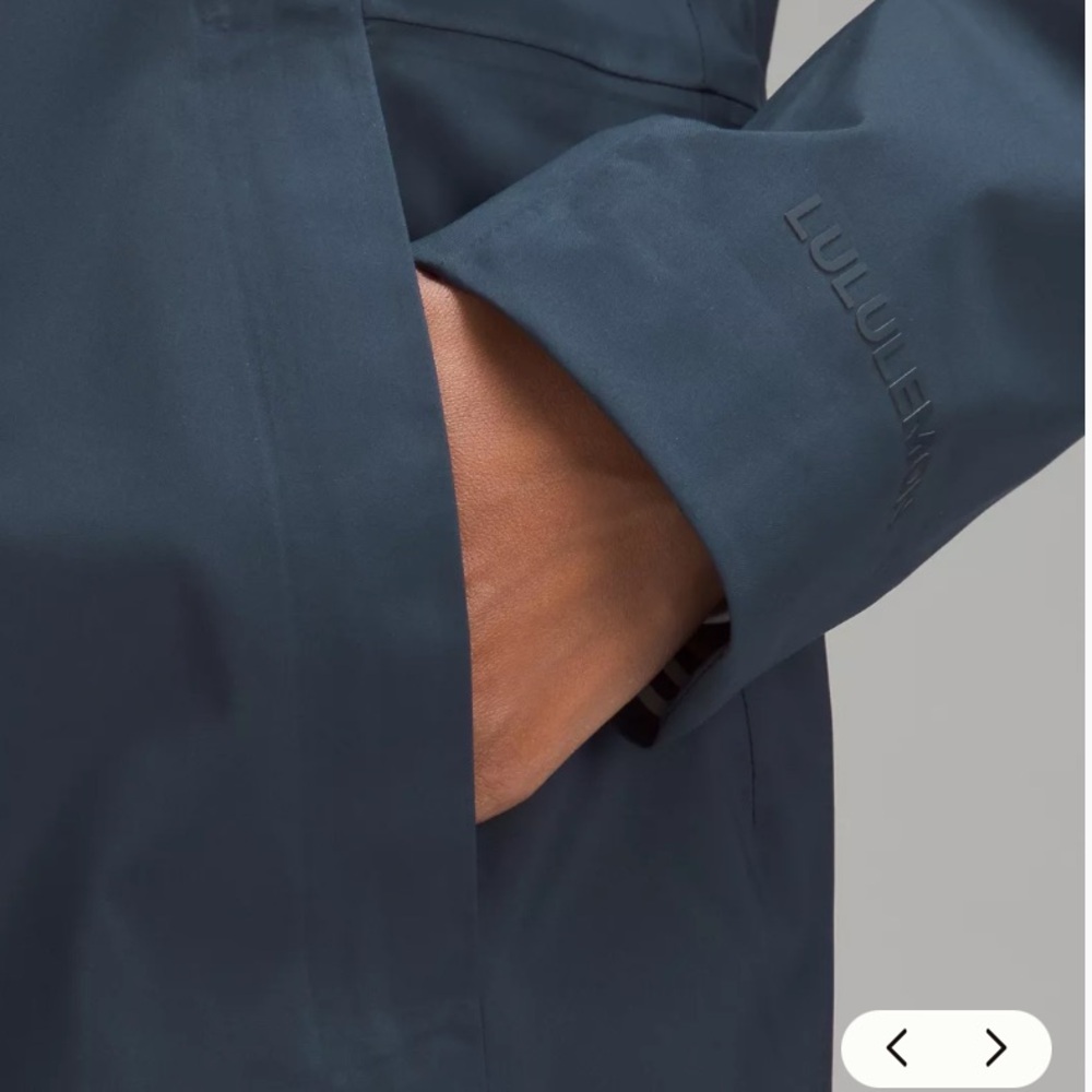 lululemon athletica Dark Blue Trench Coat - Picture 4 of 16